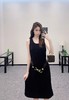 D070827后背拉链开衩设计腰带无袖连衣裙 商品缩略图3