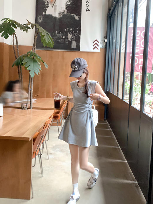 【169元任选2件】最后一波现货！2色侧边抽绳无袖连衣裙 商品图9
