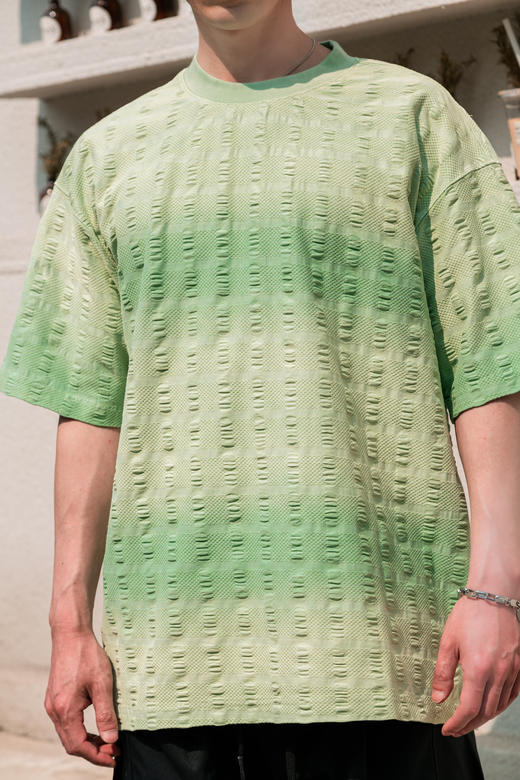 W522512338渐变晕染短袖T恤 商品图1