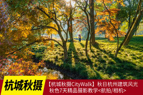 12.1确定出发【杭城秋摄CityWalk】秋日杭州建筑风光秋色7天精品摄影教学<航拍/相机>
