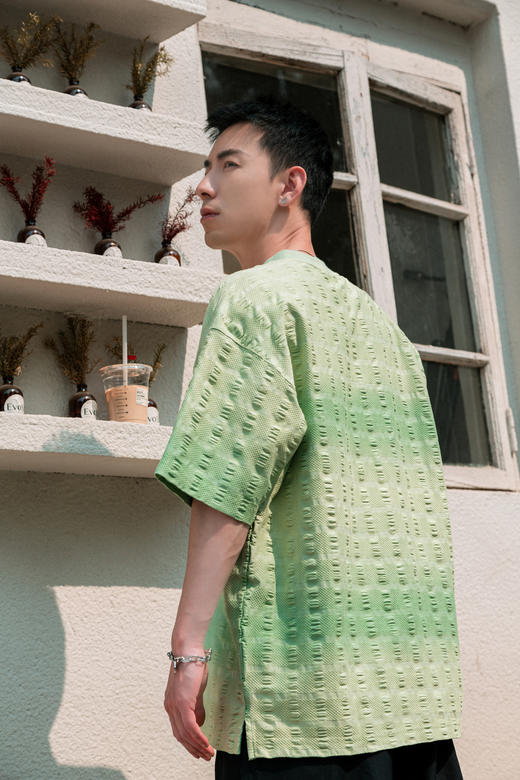 W522512338渐变晕染短袖T恤 商品图3