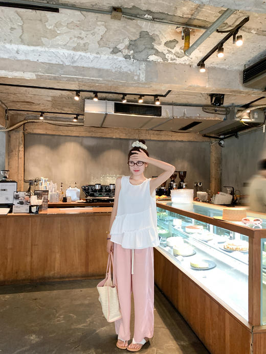 <曾小咸推荐>3.30现货秒杀 ！微信超特价！不规则荷叶边娃娃衫T恤 日常149.99/件 立减60 秒杀89.99/件！！ 商品图8