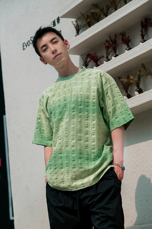 W522512338渐变晕染短袖T恤 商品图2