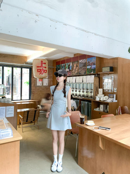 【169元任选2件】最后一波现货！2色侧边抽绳无袖连衣裙 商品图8