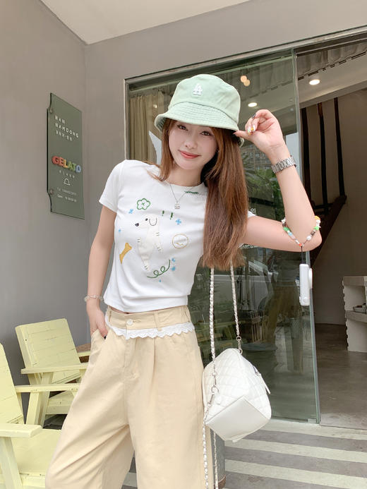 <曾小咸推荐>新品现货秒杀！卖完下架不再补 ！微信粉丝打折价！！蕾丝花边阔腿裤 日常169.99/件 立减80 秒杀89.99/件！！ 商品图10