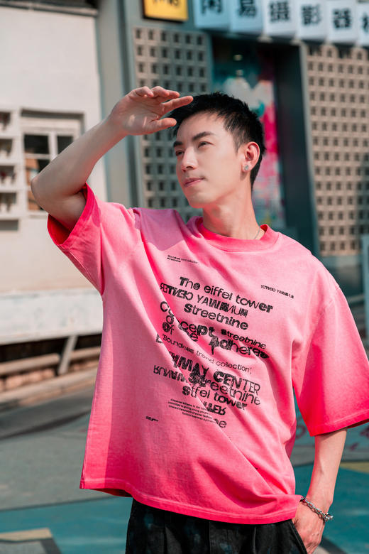 W525412332做旧渐变短袖T恤 商品图6