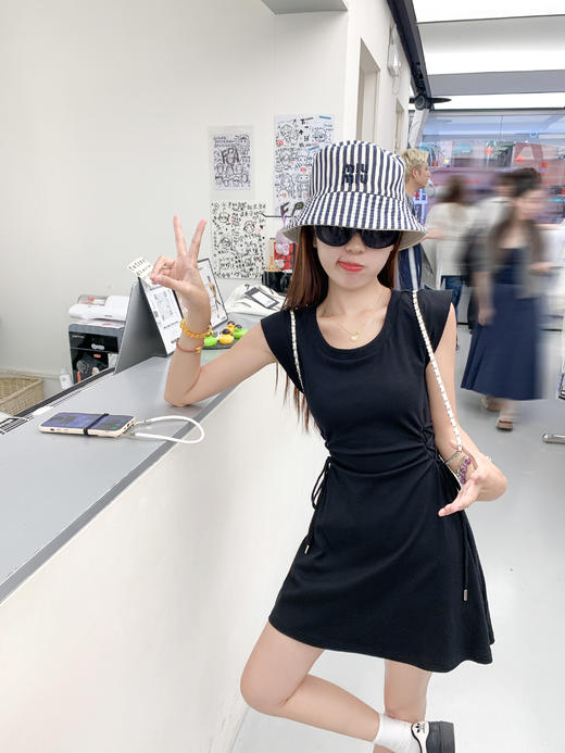 【169元任选2件】最后一波现货！2色侧边抽绳无袖连衣裙 商品图5