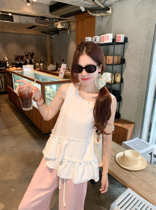 <曾小咸推荐>3.30现货秒杀 ！微信超特价！不规则荷叶边娃娃衫T恤 日常149.99/件 立减60 秒杀89.99/件！！ 商品图6