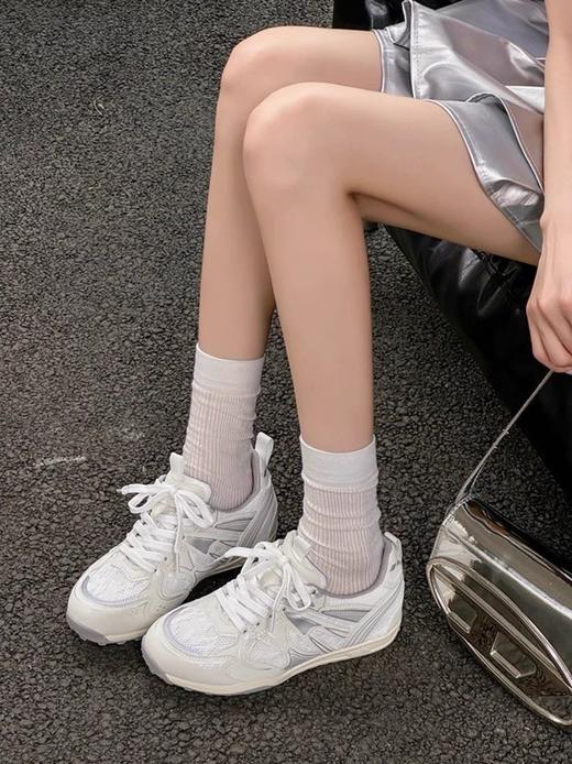 🔥隐形增高5cm!【网纱拼接蕾丝软底阿甘鞋】博主私服推荐！追求品质的闭眼买这双！！ 商品图2