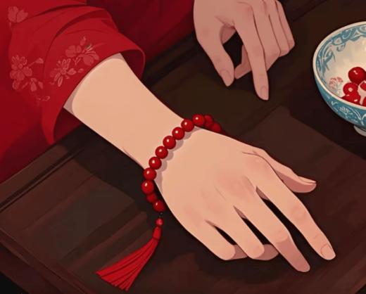 ​✨江晚吟—朱砂团❗️  老祖宗的💮审美永远不过时，🌞夏天戴朱砂显白又气质～ 商品图2