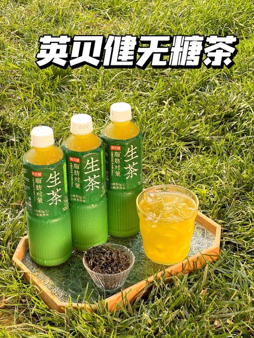 怕脂肪⁉️喝“生茶”‼️📦减脂期姐妹连续喝空三大箱 英贝健脂肪对策™️生茶|0糖0脂0卡 💥❶瓶激活峨眉山绿茶×婺源抹茶CP 商品图0
