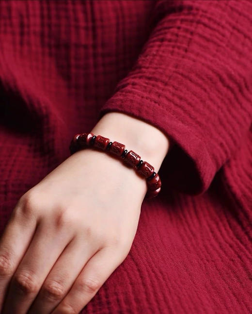 ​✨江晚吟—朱砂团❗️  老祖宗的💮审美永远不过时，🌞夏天戴朱砂显白又气质～ 商品图9