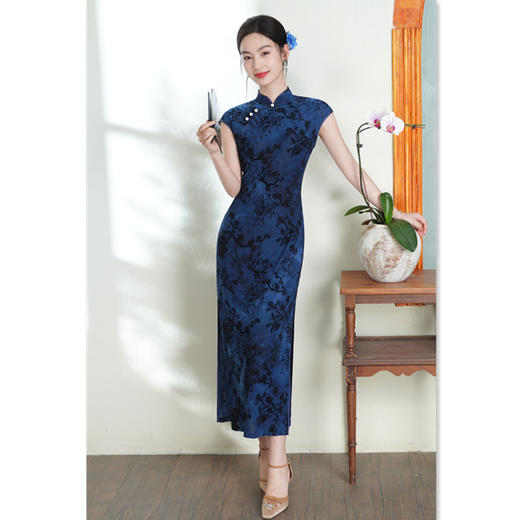 复古国风简约时尚修身，无袖日常可穿旗袍SYK23671 商品图2