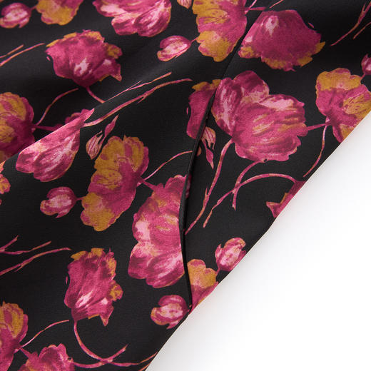 「高货wl」全新升级【铂金会员321/天猫429/差价108】(01301)洛诗琳法式复古印花雪纺连衣裙2025夏季收腰显瘦印花裙 商品图2