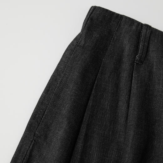 ROMI STUDIO“轻盈之感”超轻薄空气感褶裥直筒牛仔裤 RWCSX82172 商品图3