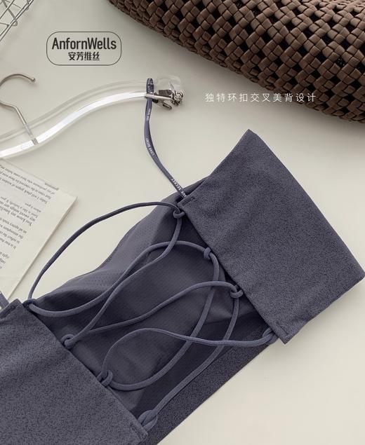 迪兰多无痕美背一体杯抹胸细肩带吊带时尚百搭15165058 商品图6