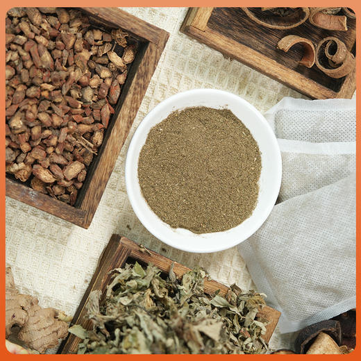 苗家圆圆草本足浴包 18味泡脚药包 艾草花椒生姜陈皮科学配比 祛寒排湿助睡眠 225g(15g*15包）顺丰包邮 商品图1