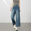 「自」全新升级【铂金会员220/天猫289/差价69】(13454)洛诗琳高级感阔腿牛仔裤2025新款天丝棉宽松复古高腰九分裤 商品缩略图0