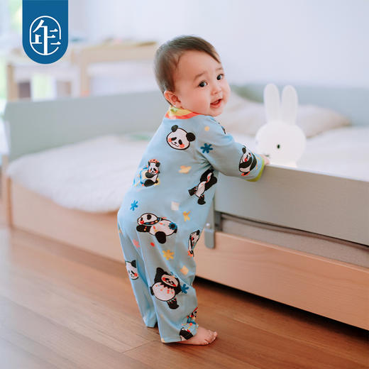 年衣童装婴儿连衣哈衣周岁礼男女童2025夏季新款卡通抓周百日礼爬爬服盼达多多连身衣 商品图4