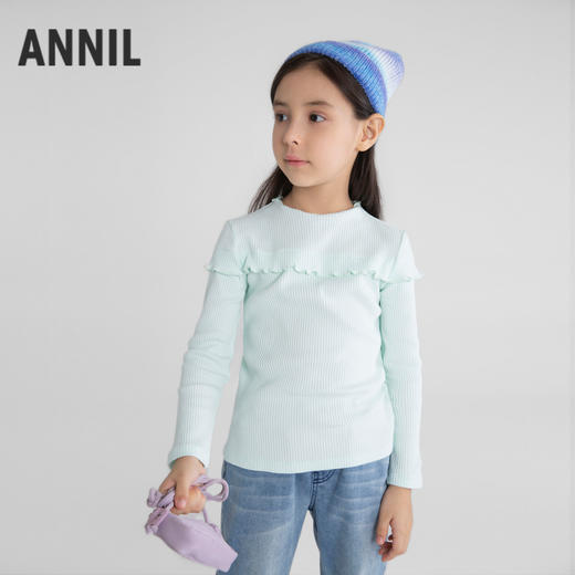 女童中领长袖针织衫秋季新款安奈儿童装EG531594 商品图2