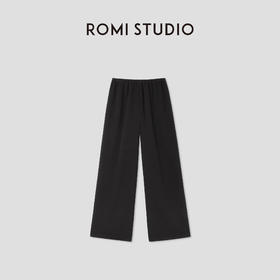 ROMI STUDIO“舒适夏日”醋酸凉感轻薄顺滑松紧腰休闲裤 RWCLXM2881