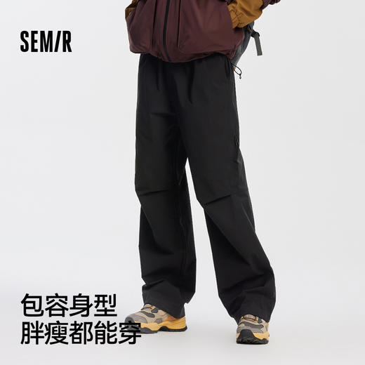 [商场同款]森马休闲裤男户外机能工装裤2025秋季新款宽松直筒裤子 商品图1