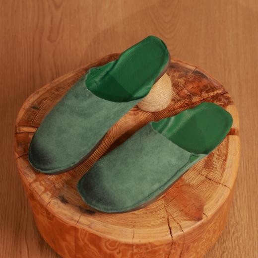 【线上专属】真皮软底凉拖(S60-2绿色) 商品图0