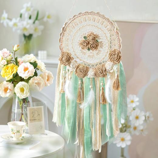 苏苏姐家蔷薇捕梦网手工diy编织钩针蕾丝线毛线团自制材料包 商品图1