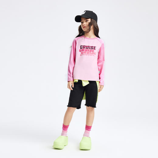 男女童圆领长袖针织衫秋季新款安奈儿童装EM531599 商品图3