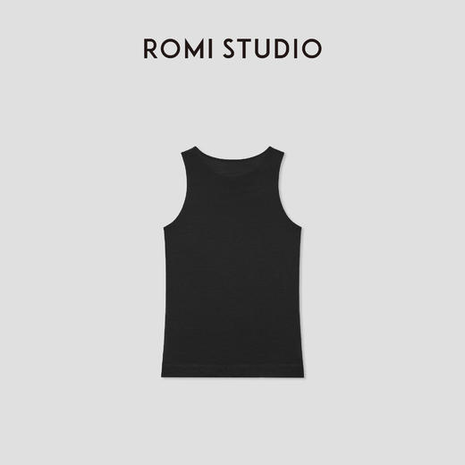 ROMI STUDIO“轻盈夏日”100%美丽诺绵羊毛轻薄圆领背心RW25SSG0118 商品图3