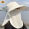 全方位防晒透气遮脸面罩夏季护颈一体太阳帽紫外线户外遮阳帽女夏 商品缩略图0