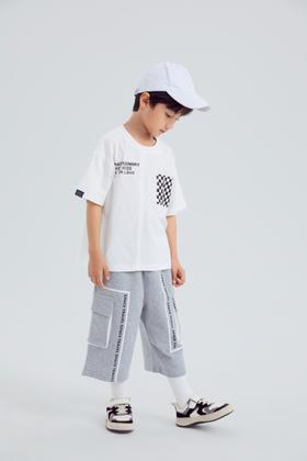 412-童圆领短袖针织衫