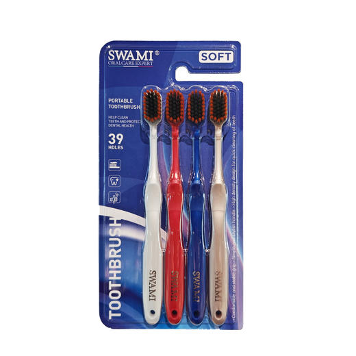 SWAMI净护龈牙刷4只装 新老款随机 商品图0