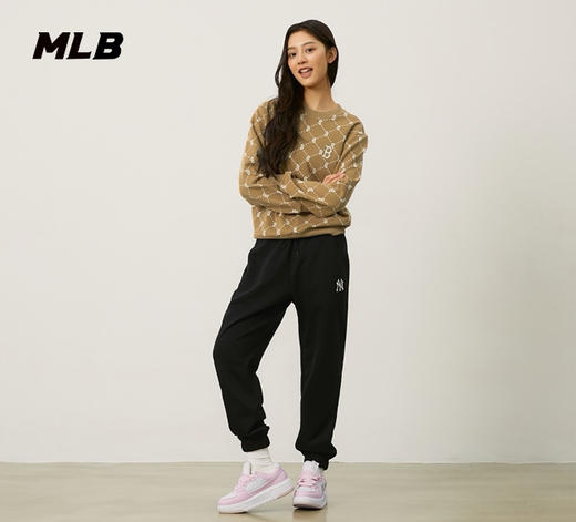 【L断码服】【微瑕，如无货做退款处理】MLB 老花系列24FW 满印老花休闲运动长袖套头圆领卫衣男女同款3AMTM1344 商品图1