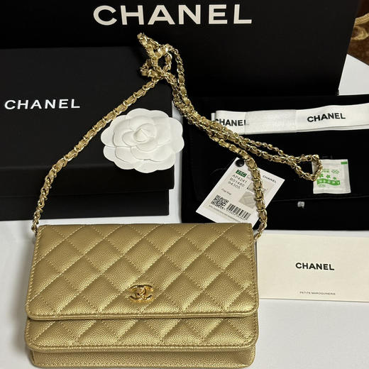 香奈儿Woc链条包（双C纽扣款）金色 商品图0