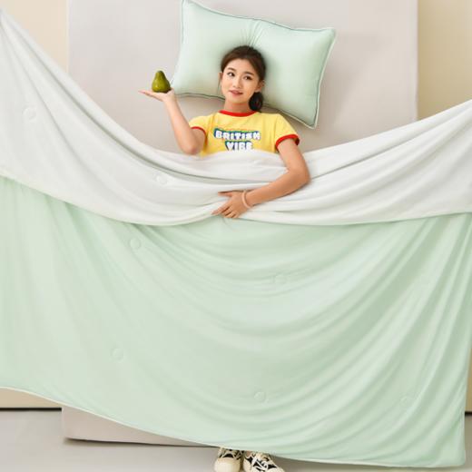 🥰降价啦!!【A类凉感丝纯色冰淇淋冷感夏凉被】🥰冰冰凉凉!!带报告的夏凉被 💗今夏性价比高的冰淇淋夏凉被盖在身上的“小空调” ✔️床品店一床要好几百咱们直发破价到底 商品图1