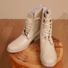 【抖音专属】秋款米白色靴子（8197-1白色） 商品缩略图1