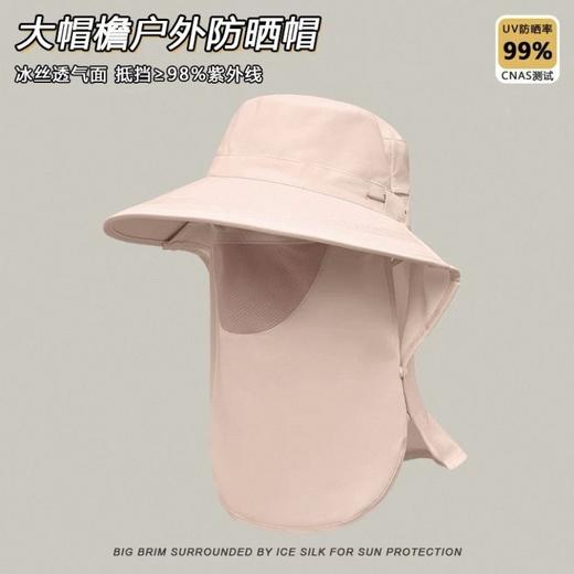 全方位防晒透气遮脸面罩夏季护颈一体太阳帽紫外线户外遮阳帽女夏 商品图6