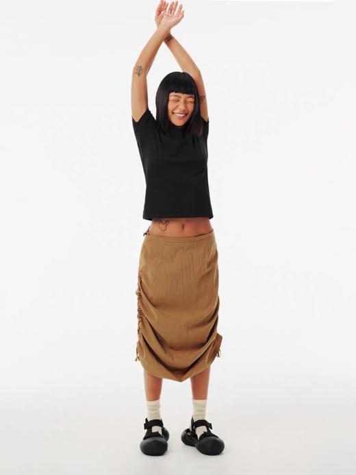 Evistub女装/E-5CCK055/复古砂洗抽绳工装裙女夏 商品图2