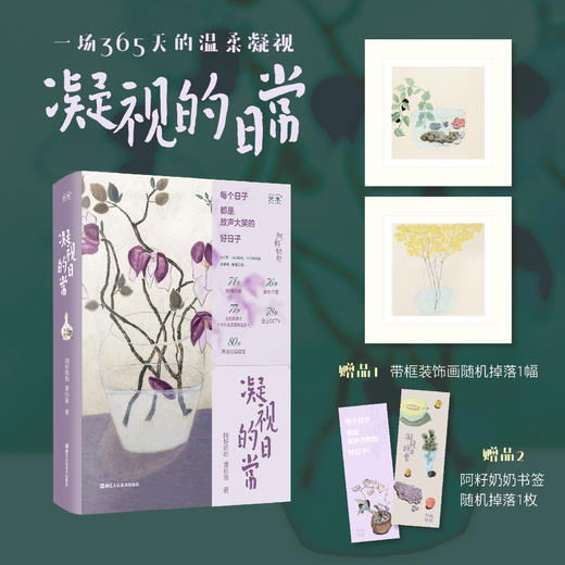 凝视的日常艺术家生活日记阿籽奶奶画画艺术笔记画册畅销文艺大众美术爱好者浙江人民美术出版社 商品图0