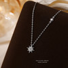 【星芒之花】S925纯银星芒太阳花吊坠项链【YXS-A4375】 商品缩略图0