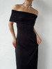 CG｜Carmen Dress [ 黑色针织一字肩连衣裙] 商品缩略图3