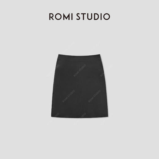ROMI STUDIO 100%法国进口弹力绵羊皮A字短款皮半裙 RWBWWT1482 商品图0