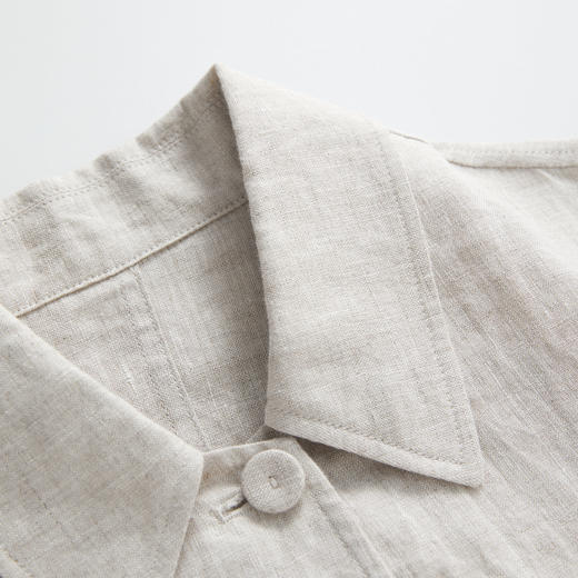 ROMI STUDIO“随性慵懒”100%雨露麻轻薄褶皱小西服外套 RWCAS64451 商品图2