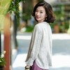 西子/【灰花令】亚麻天丝花萝炒色暗纹提花交领灰色上衣/SYBH1988 商品缩略图2