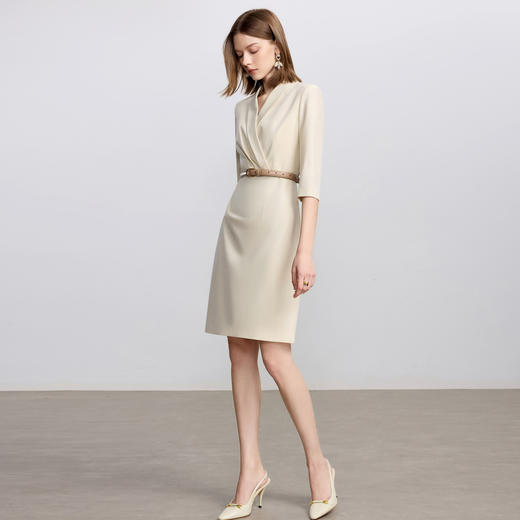 IWY/气质英伦风西装连衣裙女时尚通勤设计感职业裙收腰显瘦正装Q1358 商品图3