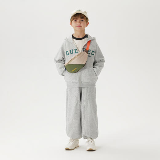 马克珍妮男女童美式学院连帽卫衣外套儿童运动上衣秋装新品551613 商品图2