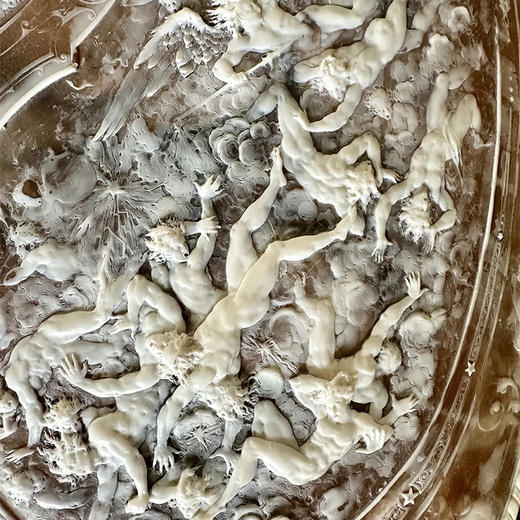 独角鹿西洋古董美国Incolay Studio复合石材精雕装饰壁挂古董摆件 商品图2