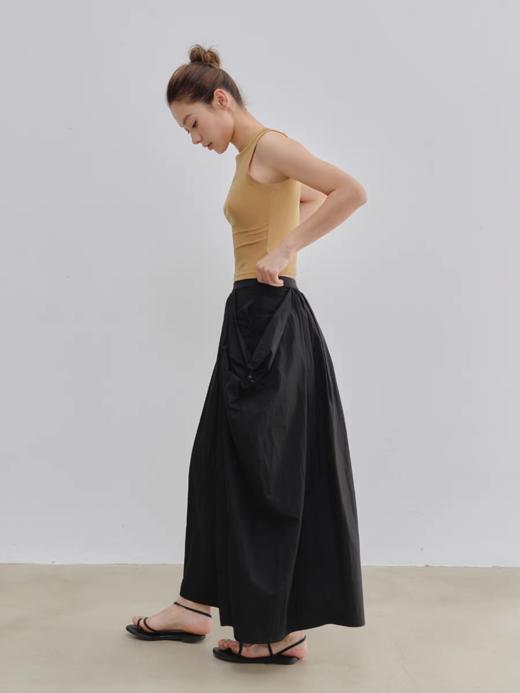 Evistub女装/E-5XDK484/复古褶皱抽绳休闲长裙女 商品图2