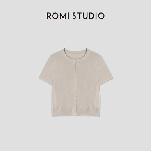 ROMI STUDIO“自然舒适”进口和纸纱轻薄短袖针织开衫 RWCRST3417 商品图0